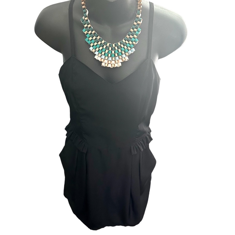 H&M Black Strappy Dress WITH POCKETS